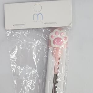 Pack of 3 Box Cutters with a Safety Slide - Pink Cat Paw Print Lid